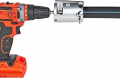 Использование устройства для снятия оксидного слоя с полиэтиленовых труб Gas Fusion УСО-75