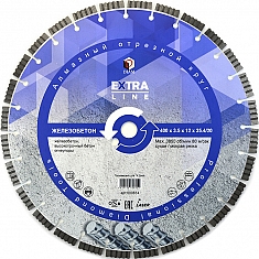 Сегментный алмазный круг Diam Extra Line 1A1RSS Turbo Железобетон 400 мм
