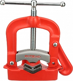 Верстачные откидные тиски для труб Ridgid 27A вид спереди